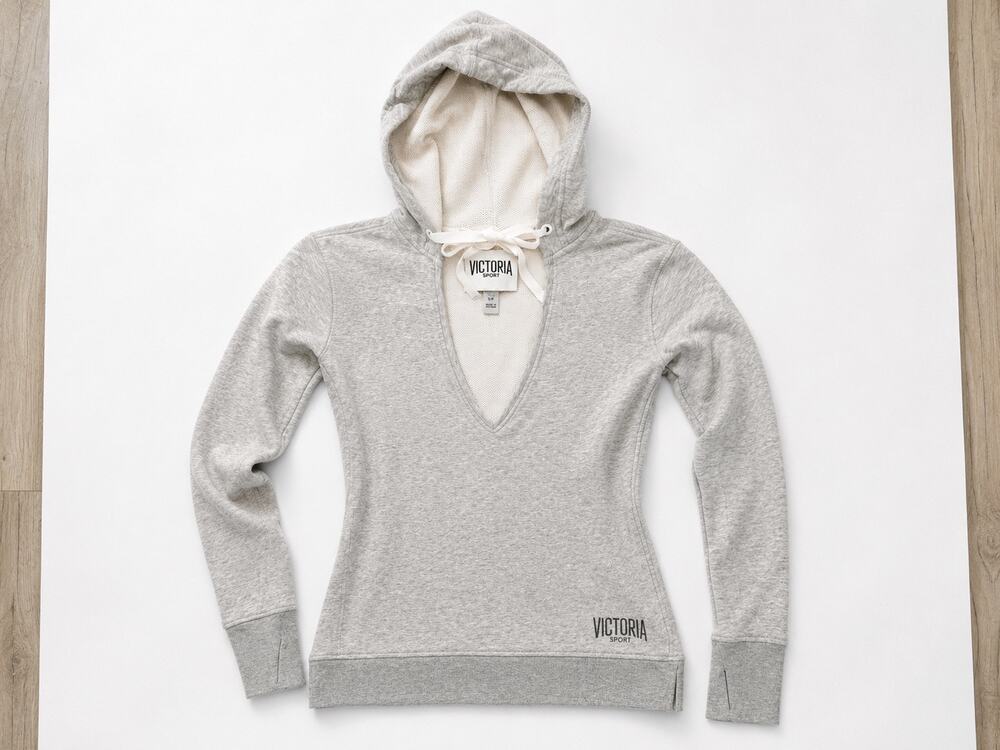 Victoria’s Secret Sport Gray Hooded Pullover Hoodie Women’s Small
